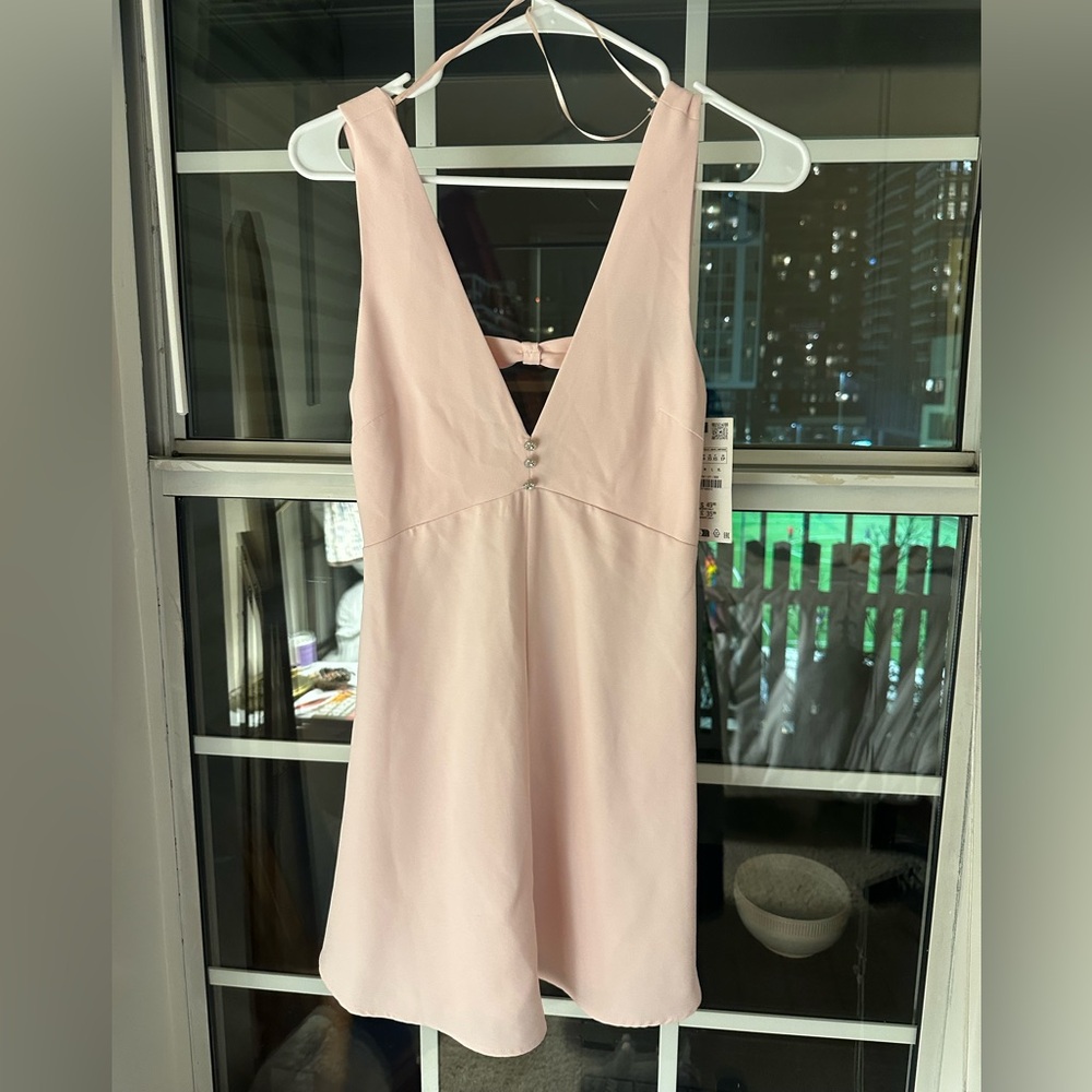 Zara Soft Pink Mini Dress